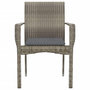 Voir la diapositive 5 : VIDAXL Chaises de jardin avec coussins lot de 2 Resine tressee Gris