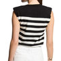 Voir la diapositive 2 : MORGAN Pulls Noir/Blanc Femme Morgan Rayures