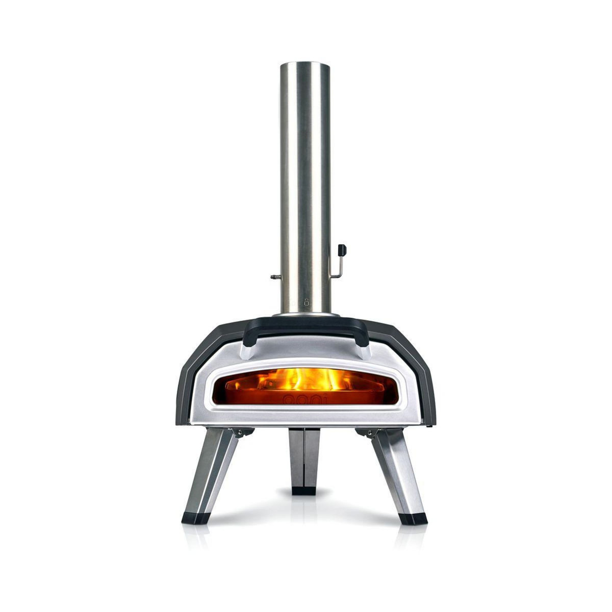 OONI Four à pizza charbon Karu 2 noir inox multicombustible pizza 30 cm, préchauffage 20 min, de 110 à 500°C