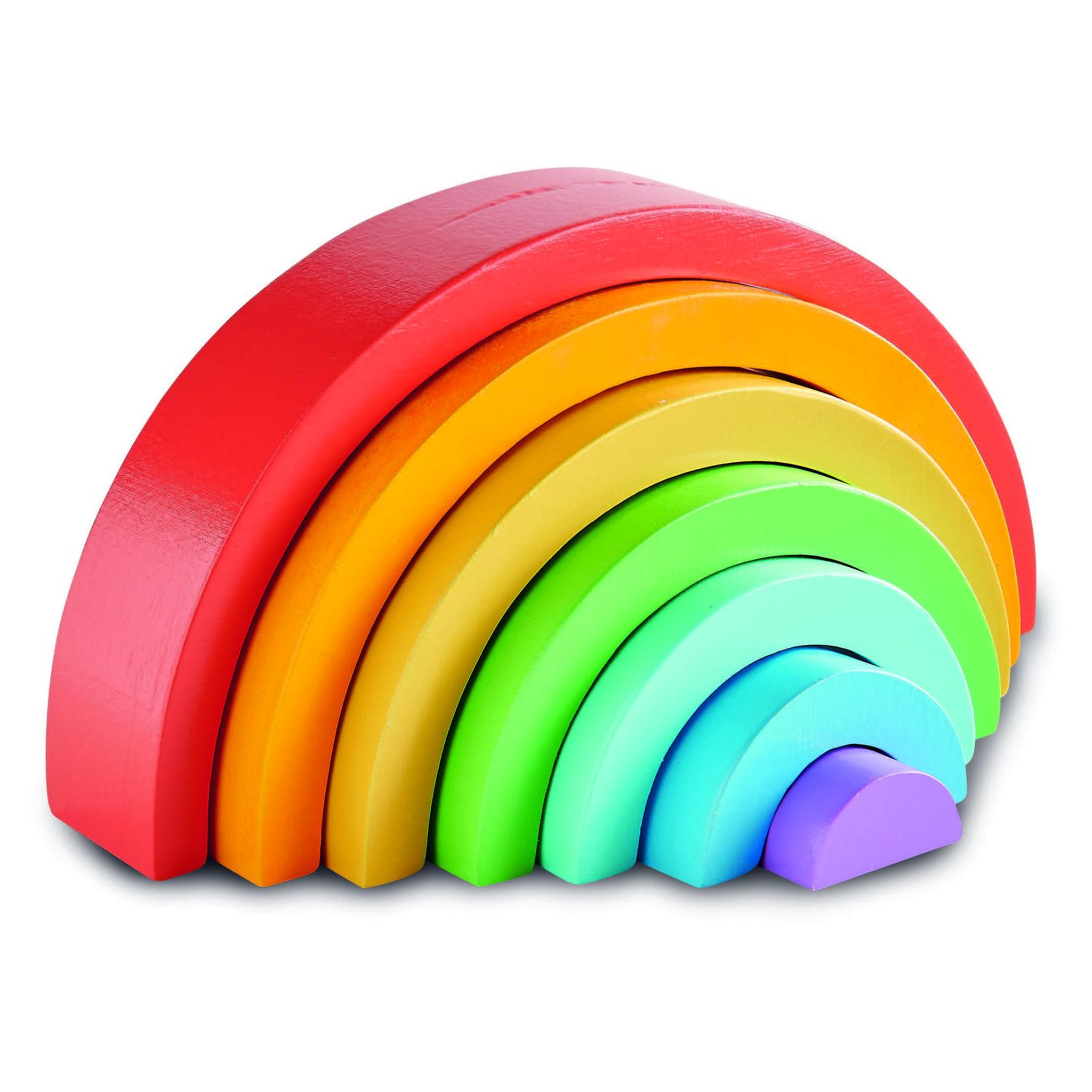 Voir la diapositive 1 : One Two Fun Mon arc-en-ciel en bois Montessori