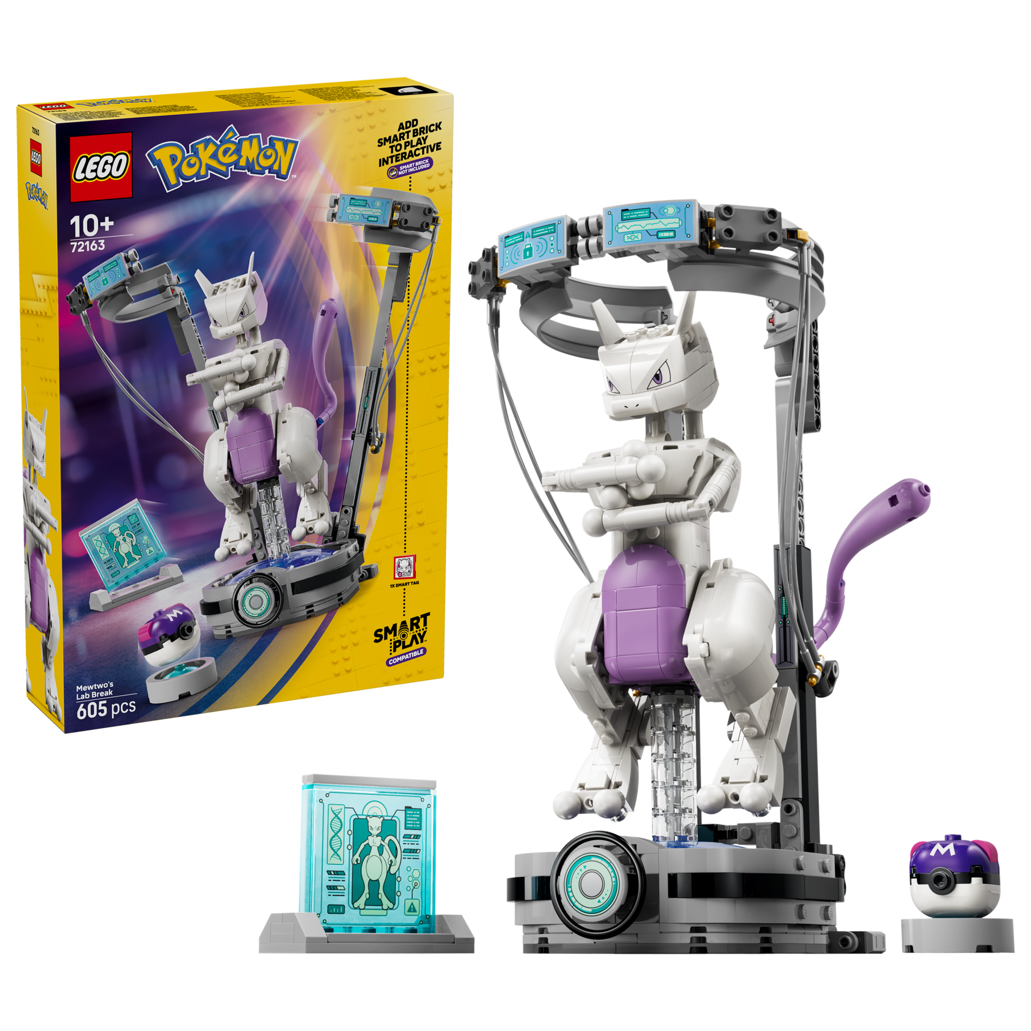 Voir la diapositive 2 : LEGO Lego pokémon 72163 évasion du labo de mewtwo  dès 10 ans