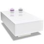 Voir la diapositive 4 : VIDAXL Table basse blanc brillant