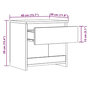 Voir la diapositive 6 : VIDAXL Table de chevet vieux bois 40x30x39 cm bois d'ingenierie