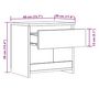 Voir la diapositive 6 : VIDAXL Table de chevet vieux bois 40x30x39 cm bois d'ingenierie
