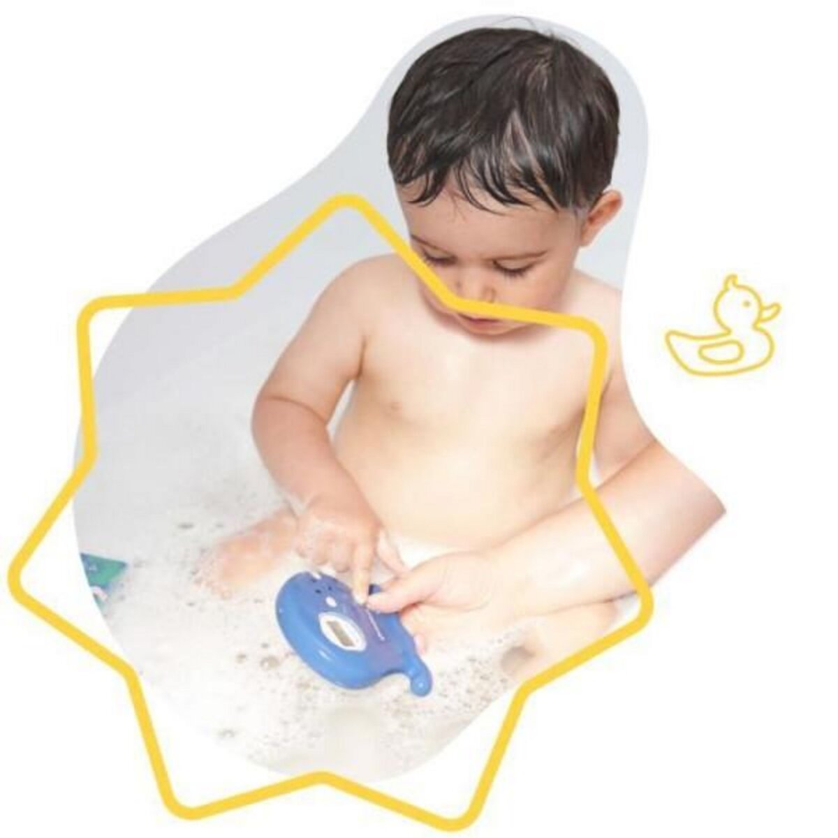 BADABULLE Badabulle Thermometre de bain digital, avec alerte si eau trop chaude ou trop froide