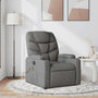 Voir la diapositive 1 : VIDAXL Fauteuil de massage inclinable Gris fonce Tissu