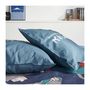 Voir la diapositive 2 : Today Parure de lit - TODAY - JAVA - 2 personnes - 240x220 cm - Coton - Imprimé Japan - Bleu