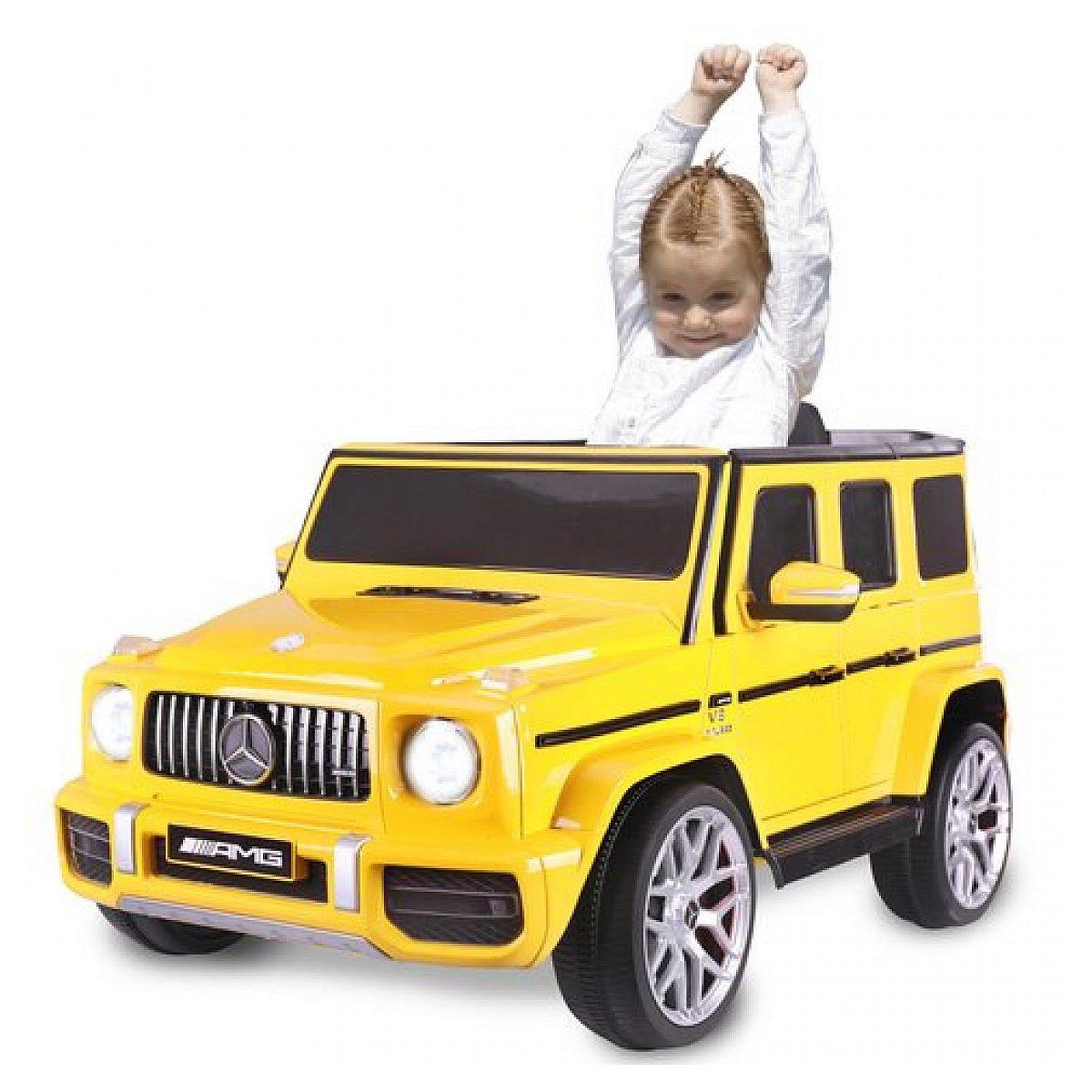 Voir la diapositive 4 : Jamara Ride-on mercedes-benz amg g 63 jaune