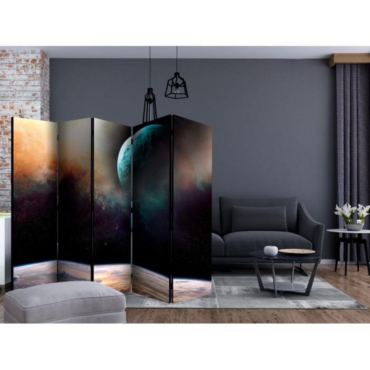 Paris Prix Paravent 5 Volets  Like Being on Another Planet  172x225cm