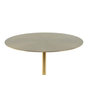 Voir la diapositive 3 : Paris Prix Table d'Appoint Design  Rocio  53cm Blanc & Or