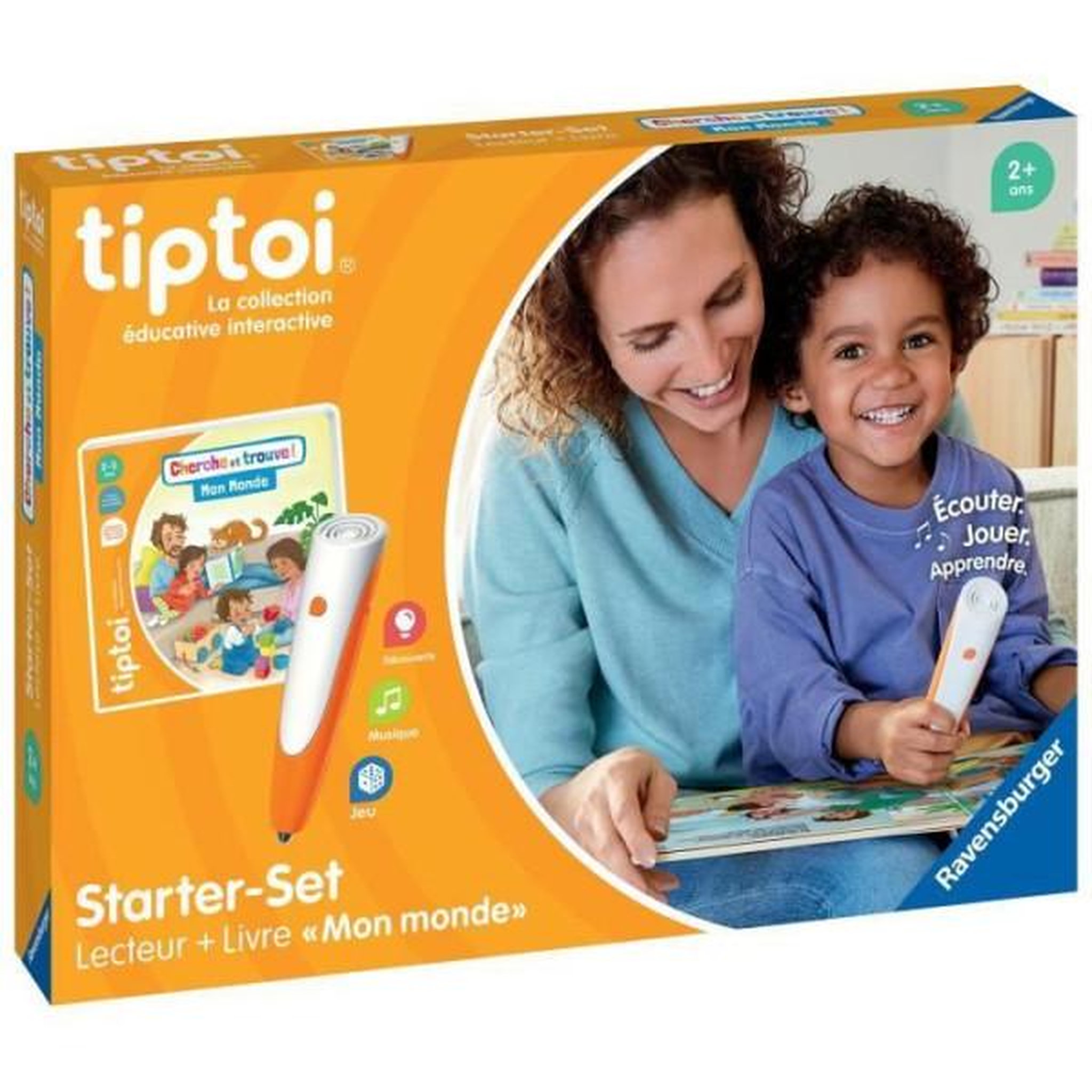 RAVENSBURGER Tiptoi starter mon monde, lecteur et livre, 00174, a partir de 5 ans, ravensburger