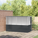 VIDAXL Cage à oiseaux Anthracite 215x78x200 cm Acier galvanisé