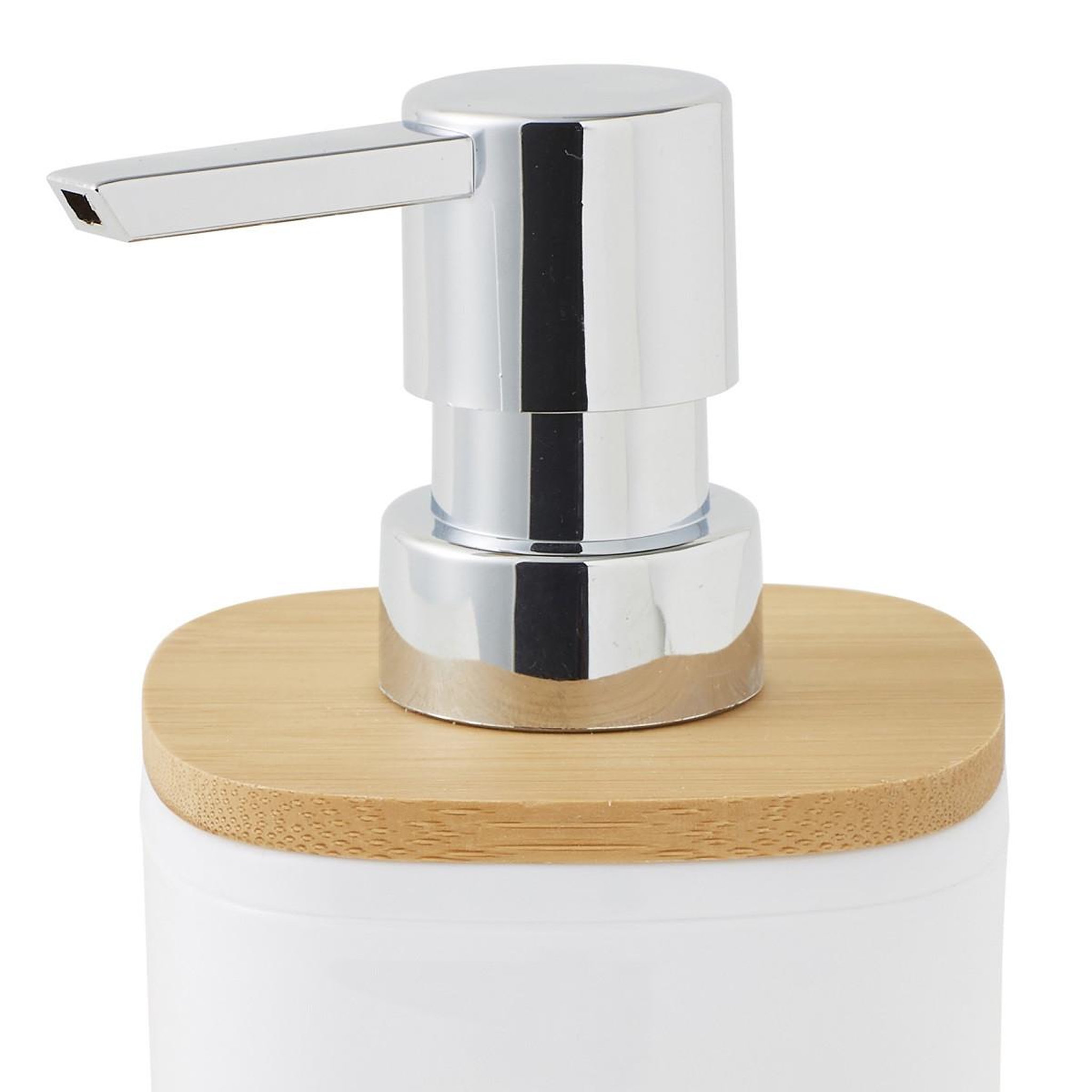 Voir la diapositive 2 : GUY LEVASSEUR Distributeur de savon en polystyrène et bambou sequoia