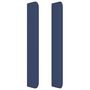 Voir la diapositive 4 : VIDAXL Tete de lit avec oreilles Bleu 83x16x118/128 cm Tissu