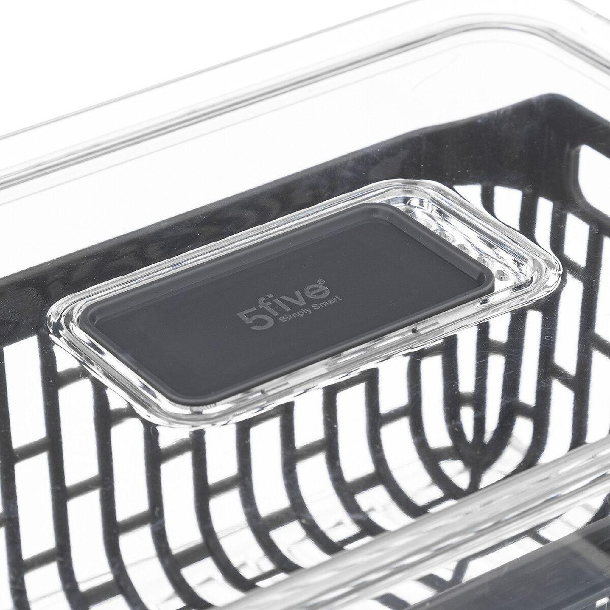 Voir la diapositive 4 : FIVE Boîte de conservation frigo  tidy  24cm gris
