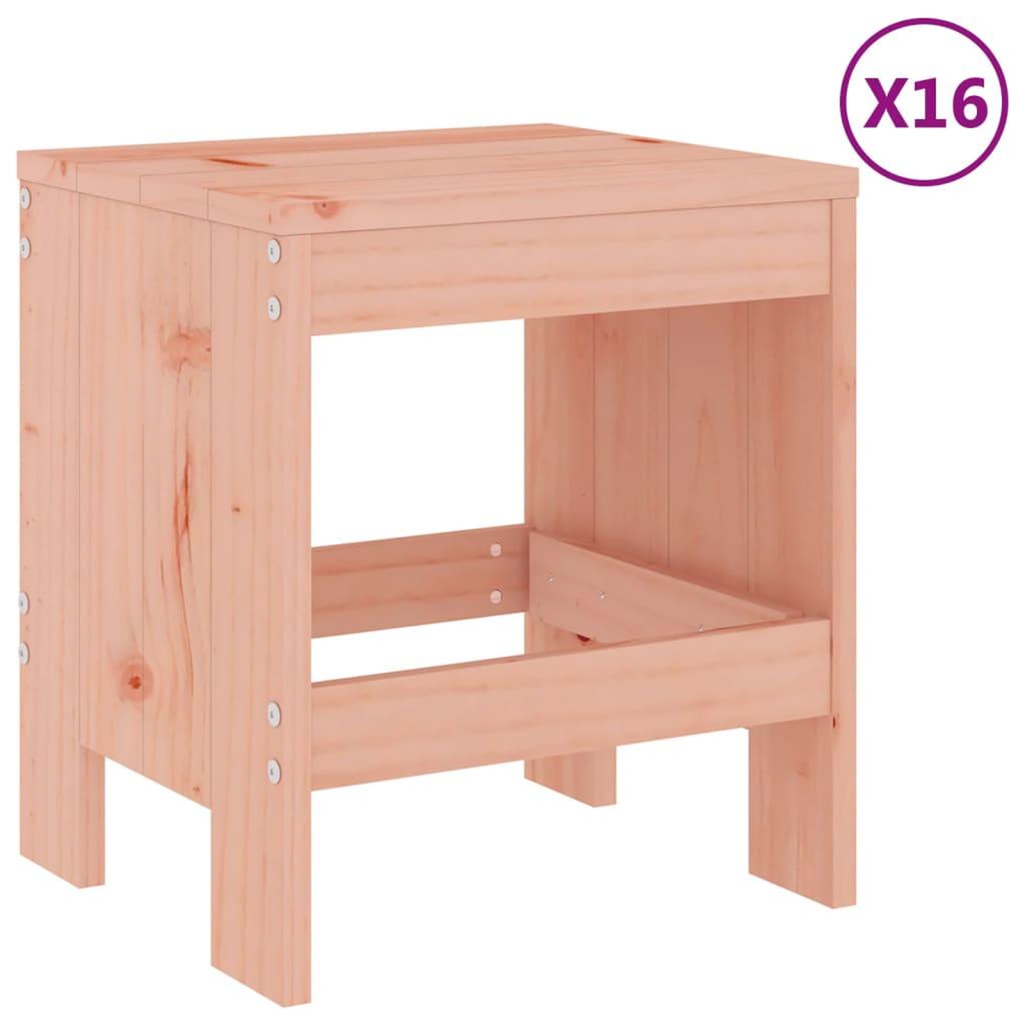 Voir la diapositive 3 : VIDAXL Ensemble a manger de jardin 17 pcs bois massif de Douglas