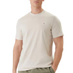 CALVIN KLEIN JEANS T Shirt  Homme Calvin Klein Jeans Badge L4G. Coloris disponibles : Beige
