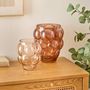 Voir la diapositive 3 : ATMOSPHERA Vase en Verre Soufflé  Edia  25cm Marron