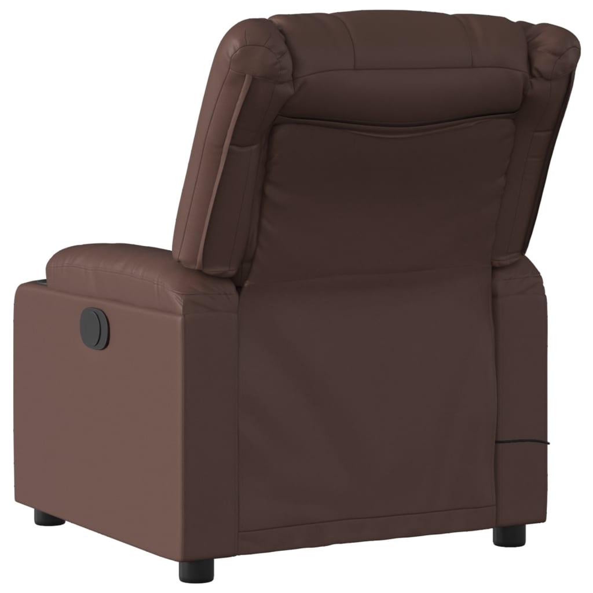 Voir la diapositive 4 : VIDAXL Fauteuil de massage inclinable Marron Similicuir