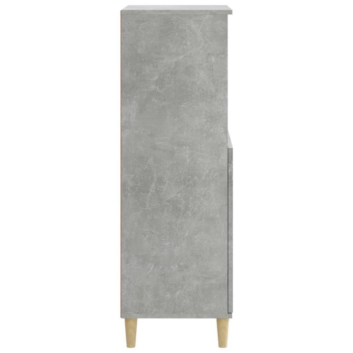 VIDAXL Buffet haut Gris beton 60x36x110 cm Bois d'ingenierie