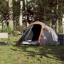 Voir la diapositive 3 : VIDAXL Tente de camping tunnel 2 personnes gris et orange impermeable