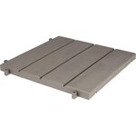 Habitat et Jardin Dalle en plastique - Lot de 6 (1m²) -  38.4 x 38.4 x 2.5 cm - Taupe