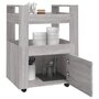 Voir la diapositive 4 : VIDAXL Chariot de cuisine Sonoma gris 60x45x80 cm Bois d'ingenierie