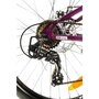  VTT 26'' Tout Suspendu Femme  Amazone /Neon  - Cadre acier - Double Freins à Disque - Potence Head set - Dérailleur arrière  Shimano Tourney TY300 - Poignées à Gâchettes Shimano ST-EF500