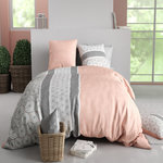 ATELIER DU COTON Parure Housse De Couette 100% Coton 57fils Coraline. Coloris disponibles : Multicolore