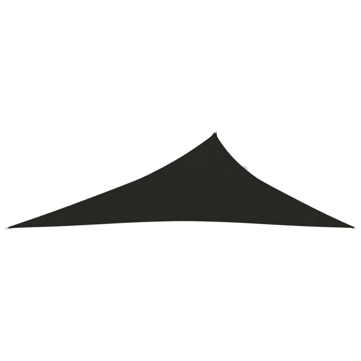 VIDAXL Voile d'ombrage 160 g/m^2 Noir 4x5x6,8 m PEHD