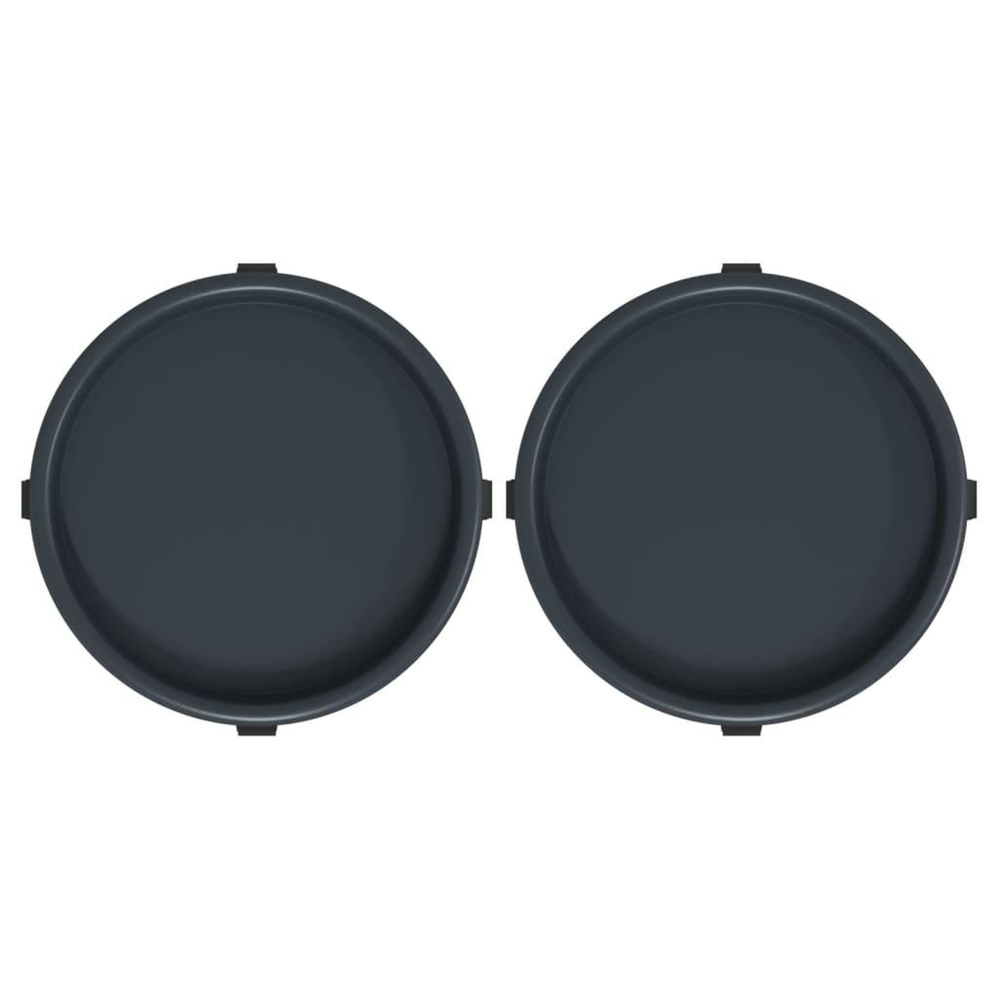 Voir la diapositive 4 : VIDAXL Chariots a plantes avec roues 2 pcs gris diametre 34 cm 35 kg