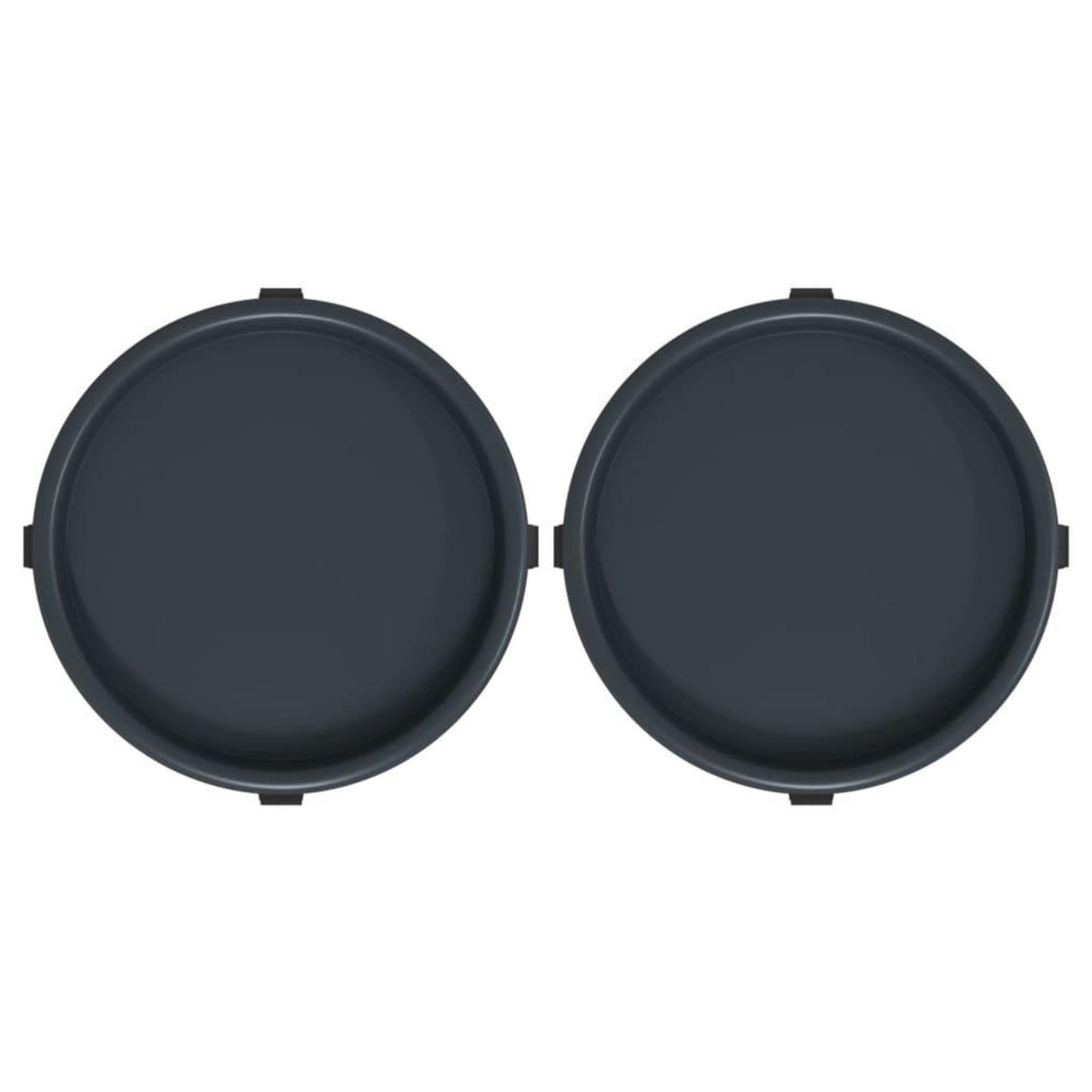 VIDAXL Chariots a plantes avec roues 2 pcs gris diametre 34 cm 35 kg