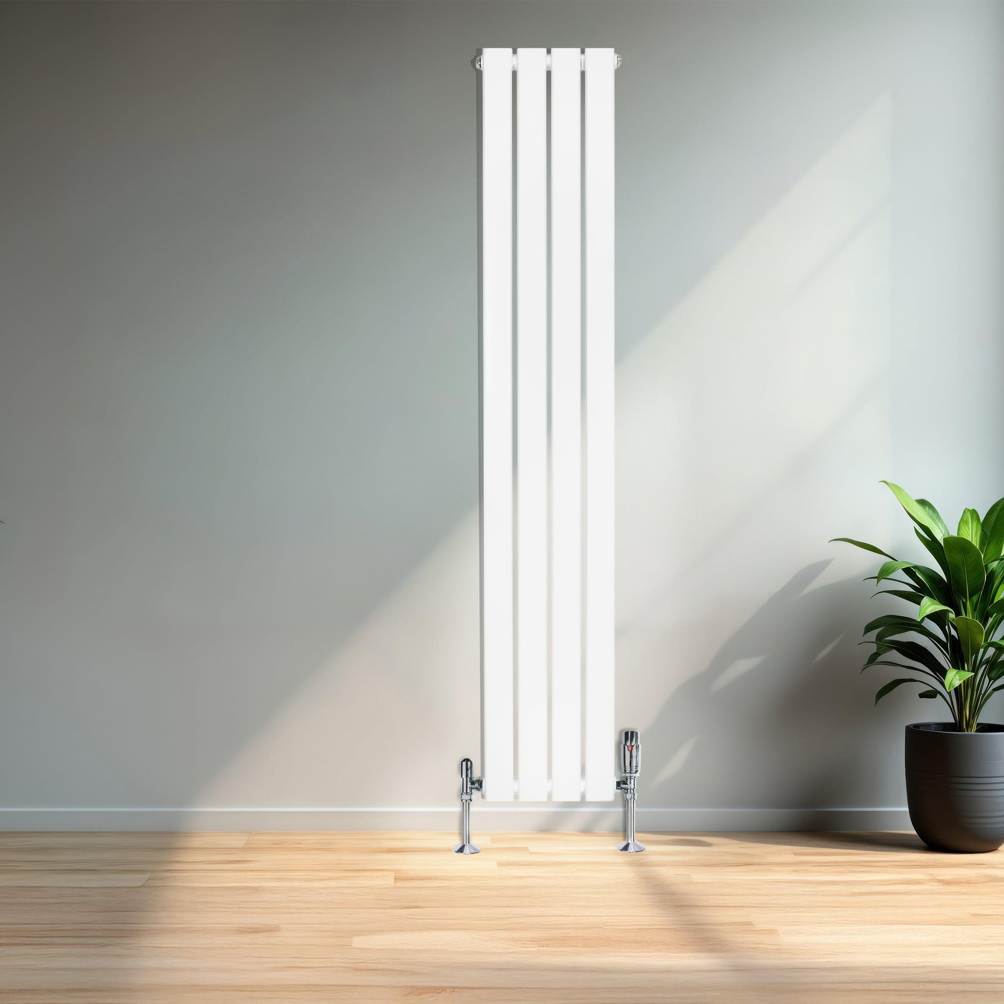 Voir la diapositive 4 : MONSTERSHOP Radiateur plat à 1 panneau & vannes - 1600 x 280 mm