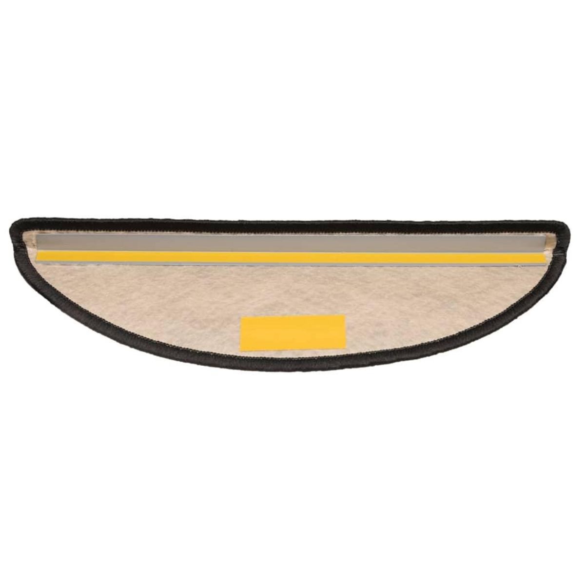 VIDAXL Tapis d'escalier autocollants 15 pcs 56x17x3 cm Anthracite