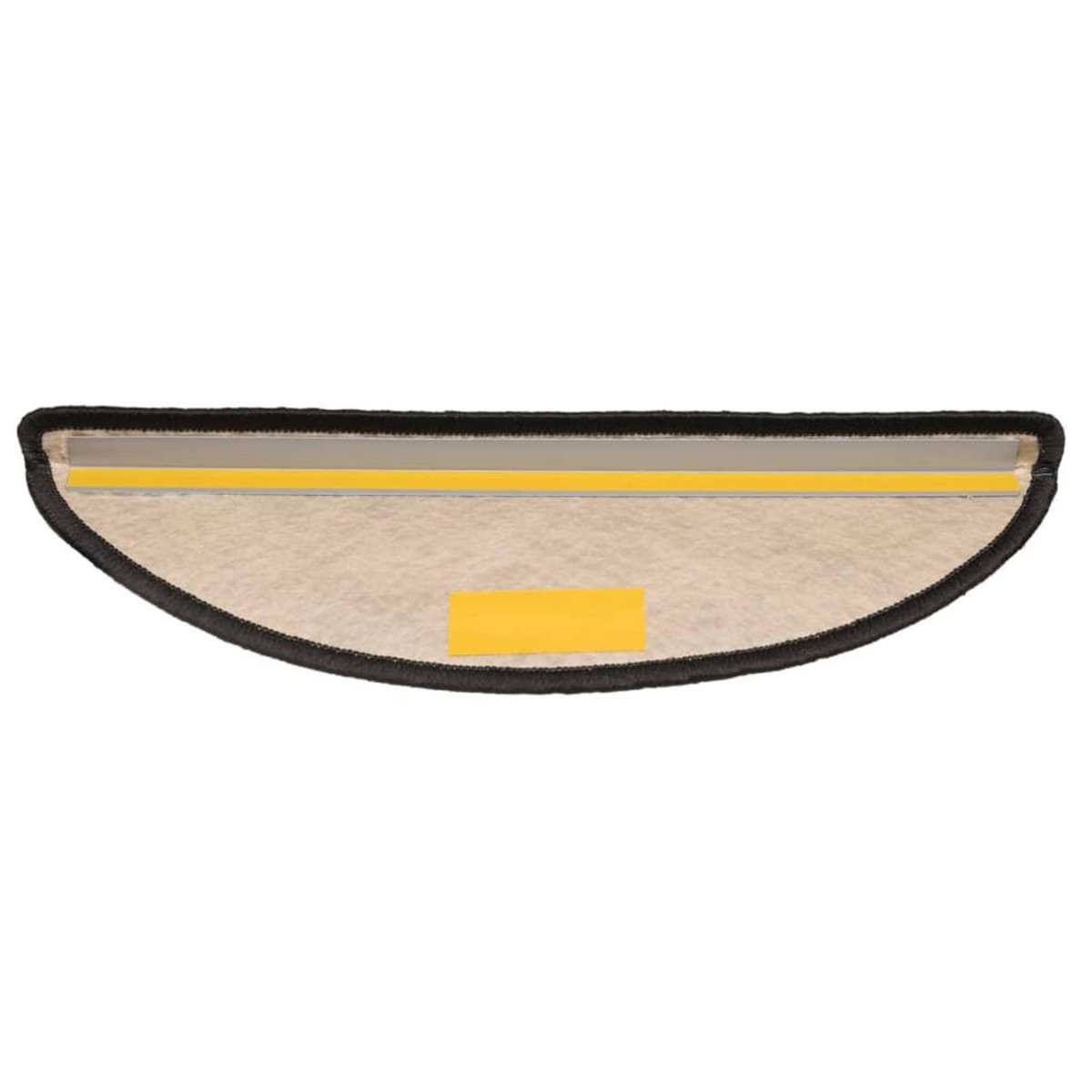 VIDAXL Tapis d'escalier autocollants 15 pcs 56x17x3 cm Anthracite