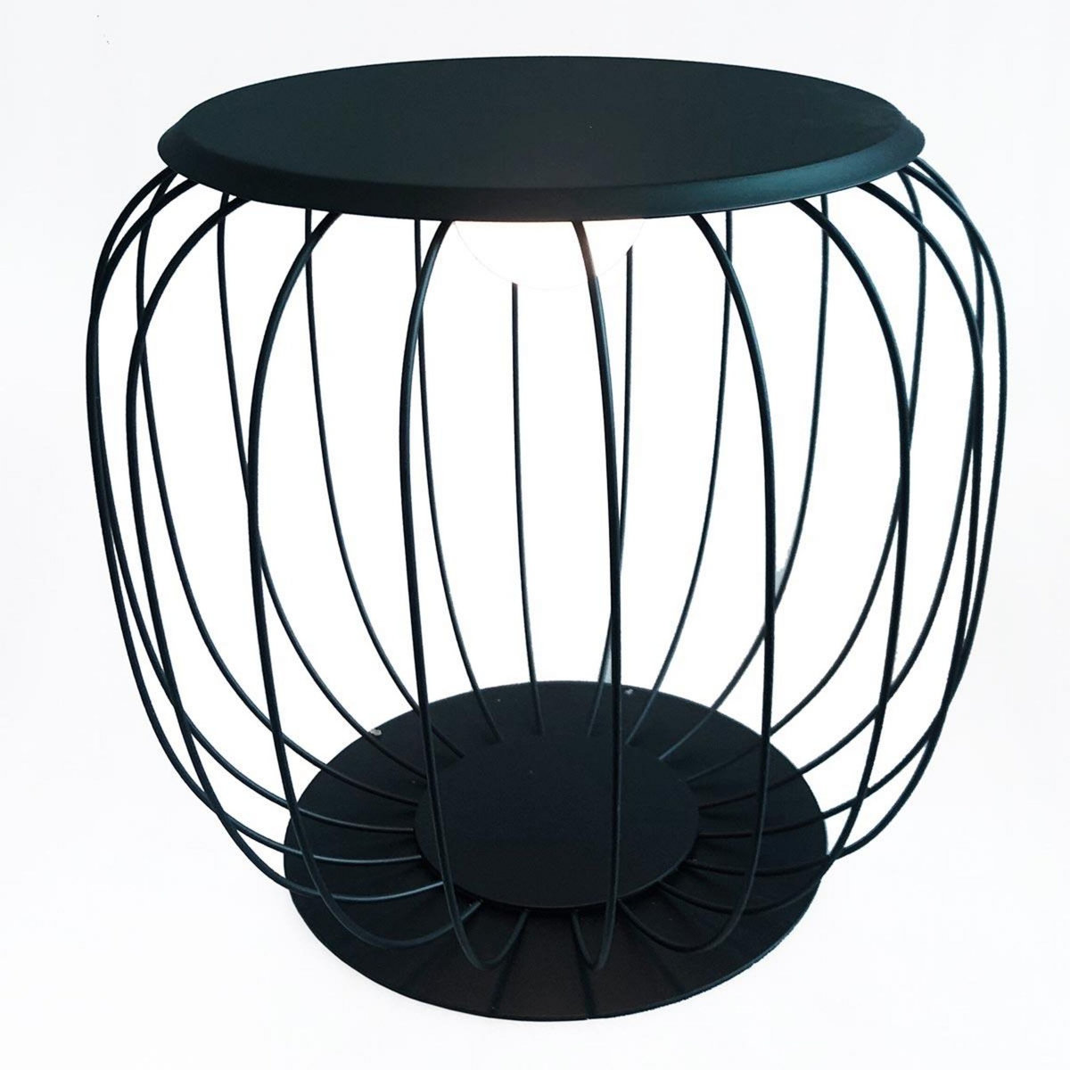 Lumisky Lanterne sans fil LED SUNRISE Gris Metal H40CM