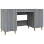 Voir la diapositive 2 : VIDAXL Bureau Sonoma gris 140x50x75 cm Bois d'ingenierie
