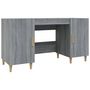 Voir la diapositive 2 : VIDAXL Bureau Sonoma gris 140x50x75 cm Bois d'ingenierie