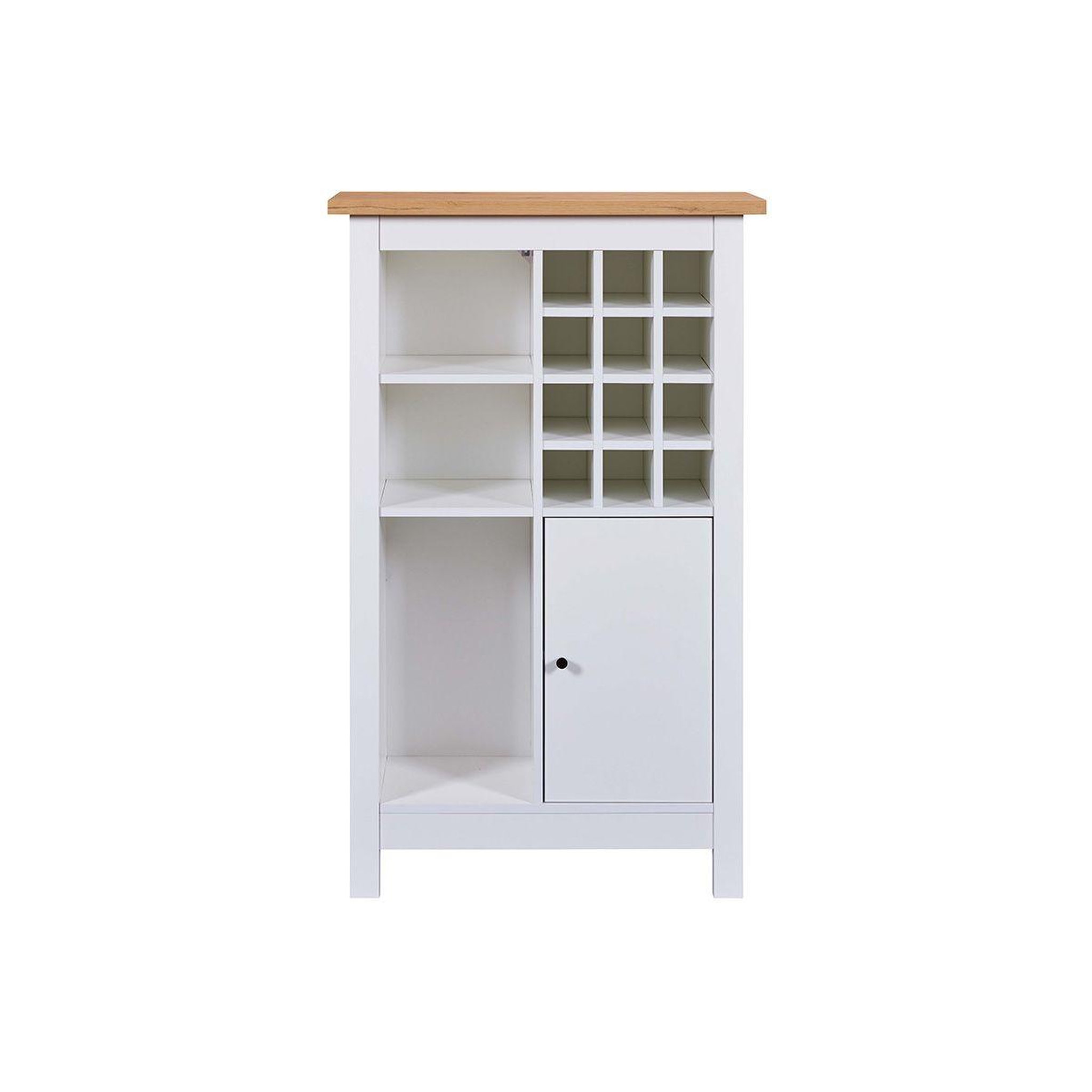 Voir la diapositive 2 : INTERLINK Buffet avec range-bouteilles  nichole  124cm blanc