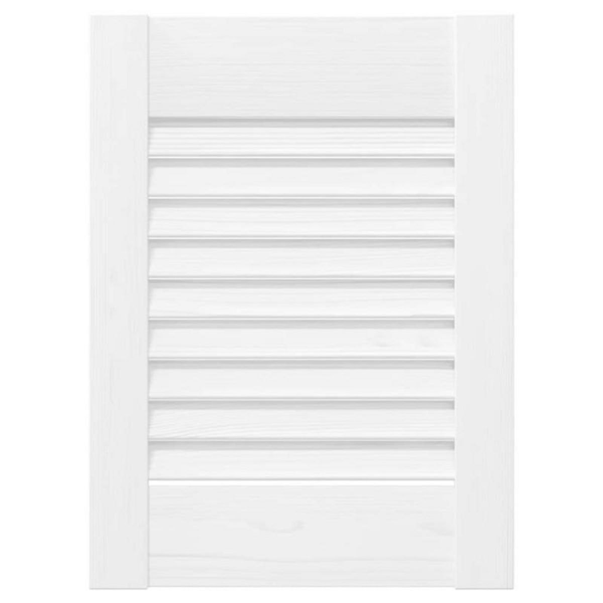 VIDAXL Portes d armoire à persiennes 4 pcs blanc 39,5x29,5 cm