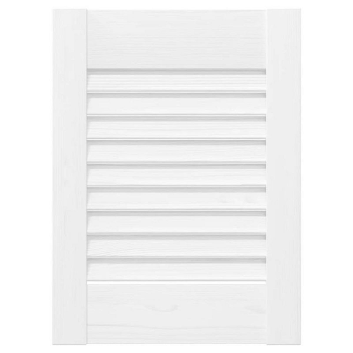 VIDAXL Portes d armoire à persiennes 4 pcs blanc 39,5x29,5 cm