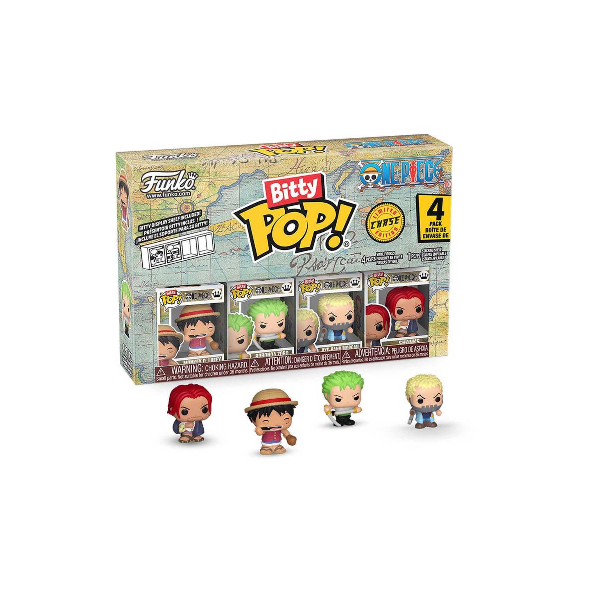 Voir la diapositive 2 : Funko Figurine Funko Bitty Pop 4 pk One Piece 12 pièces in PDQ Modèle aléatoire
