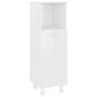 Voir la diapositive 2 : VIDAXL Armoire de salle de bain Blanc brillant Bois d'ingenierie