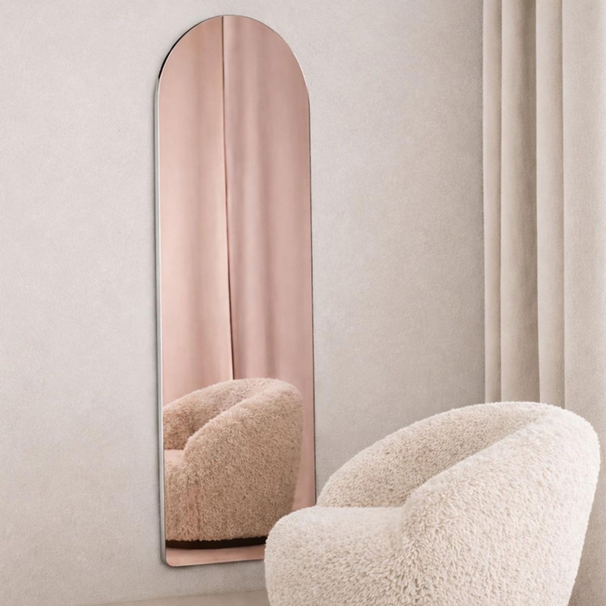 Paris Prix Miroir Mural Déco  Sarasota  193cm Rose