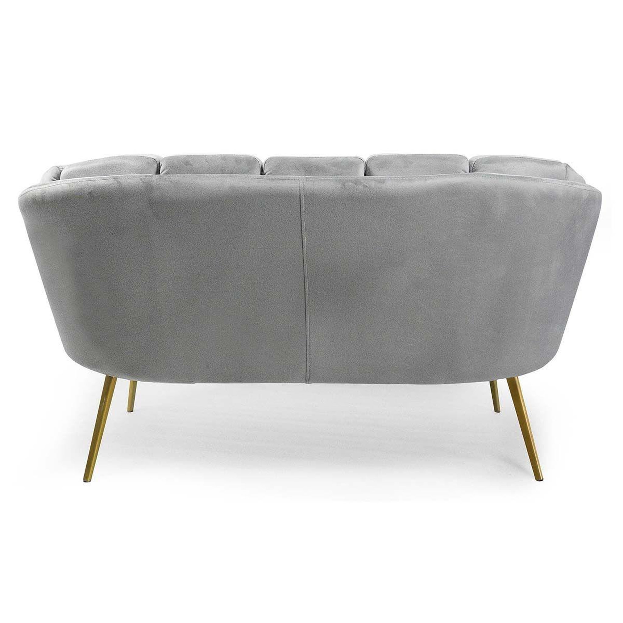 Voir la diapositive 4 : Paris Prix Canapé 2 places en velours  dabren  138cm argent