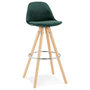 Voir la diapositive 1 : Paris Prix Tabouret de Bar Scandinave  Miro  97cm Vert & Naturel