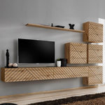 Paris Prix Ensemble Meuble TV  Switch Lamel IX  310cm Naturel