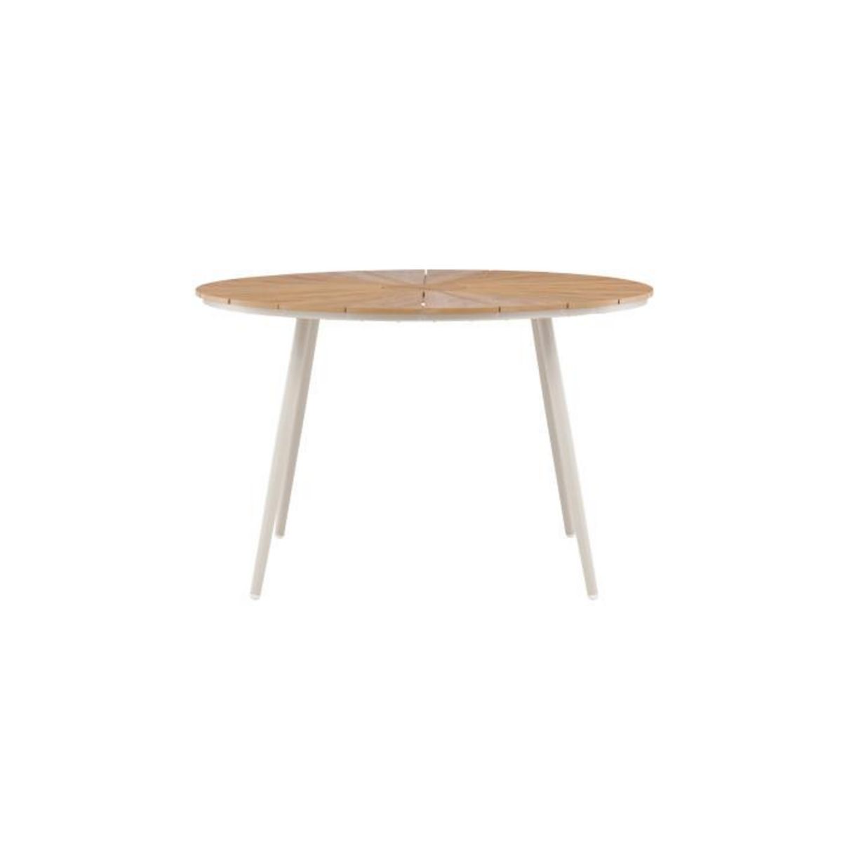 Paris Prix Table de Jardin Design  San Vito  120cm Beige & Naturel