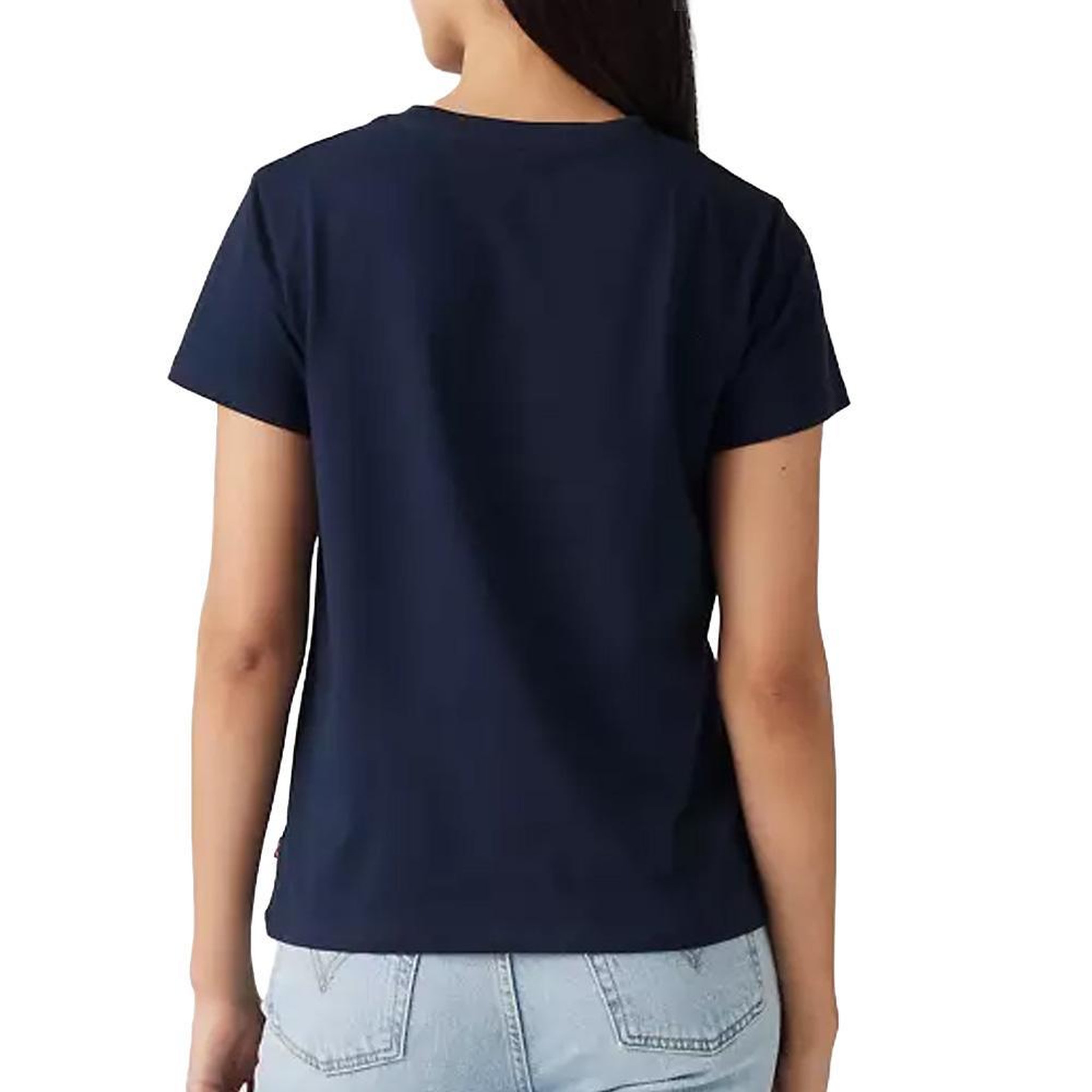 Voir la diapositive 2 : Levi's T-Shirt Marine Femme Levi's The Perfect