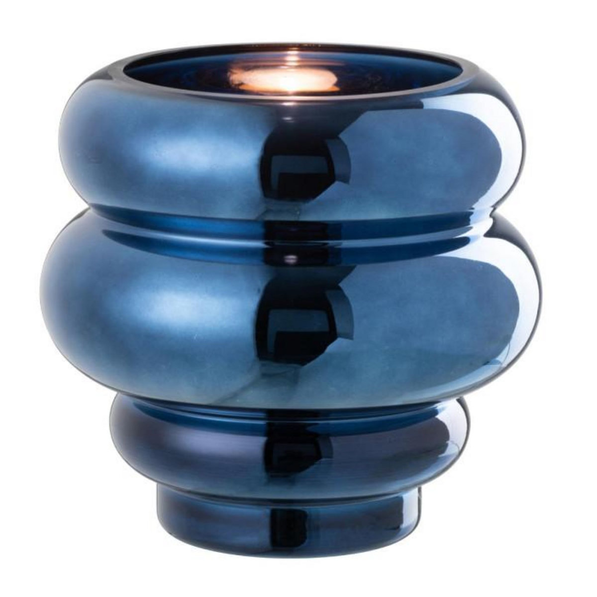 Paris Prix Photophore Design  Cléa  20cm Bleu